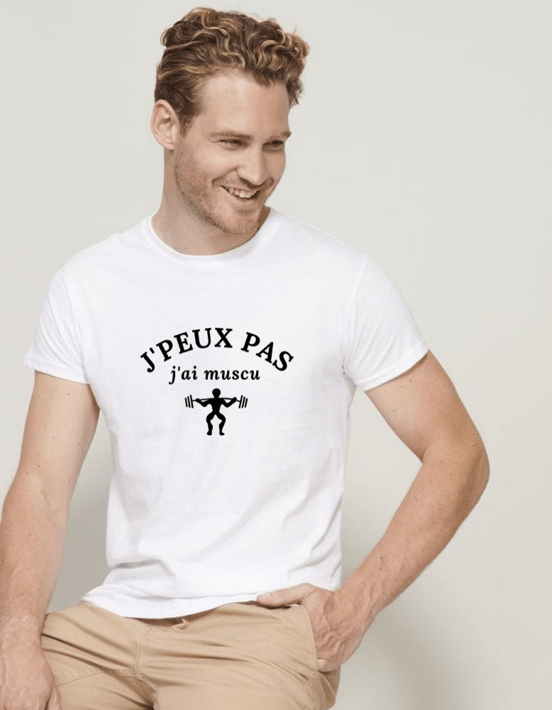 T-shirt Personnalisé J'peux Pas J'ai Muscu